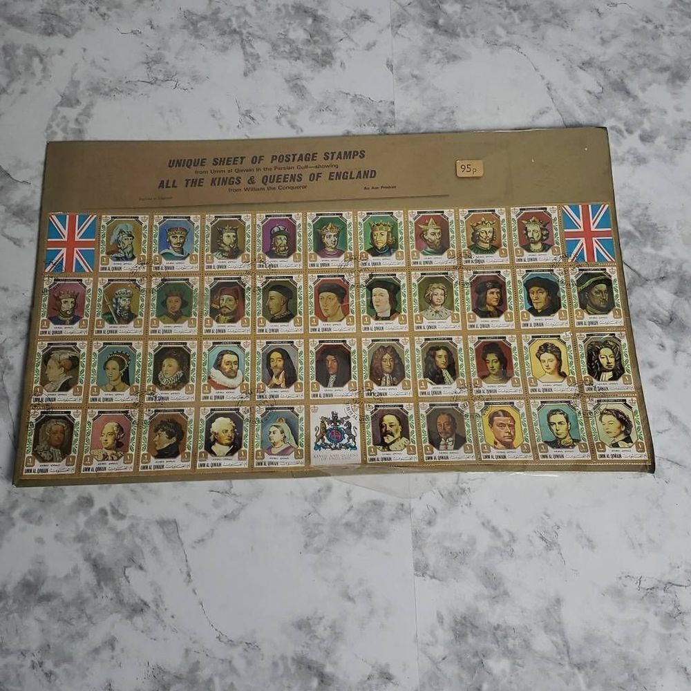 Vintage Kings and Kings Postage Stamps Still Packaged
